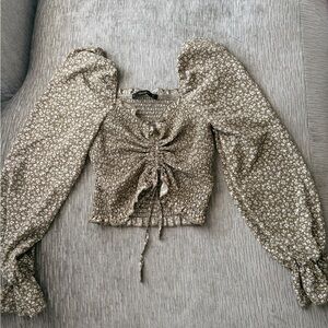 Floral Puff Sleeve Top